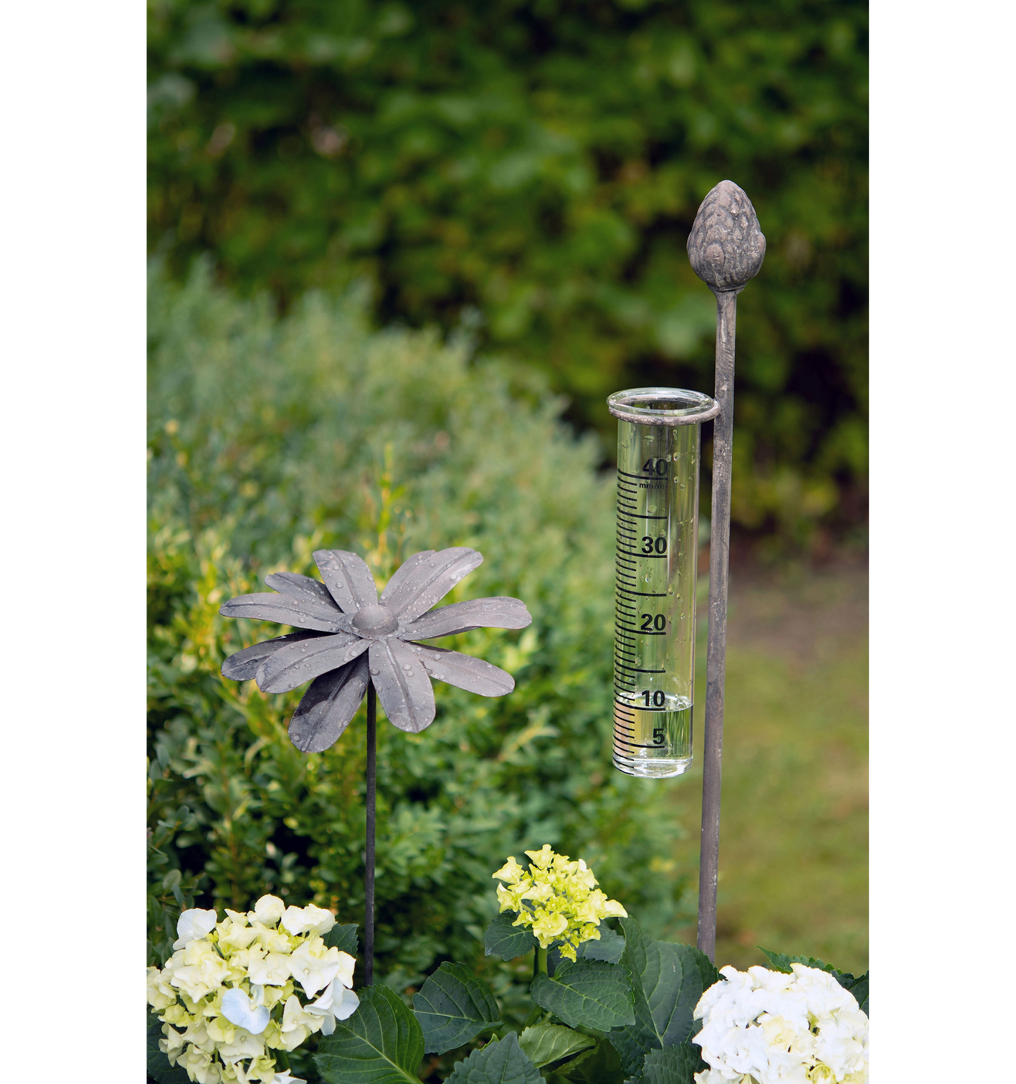 Trädgårdsdekoration Stick Blomma Metall