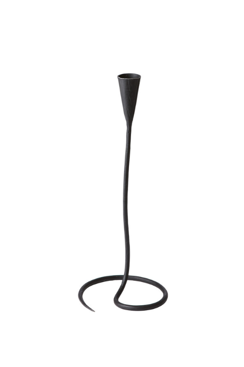THOR ljusstake svart smidesjärn 32 cm
