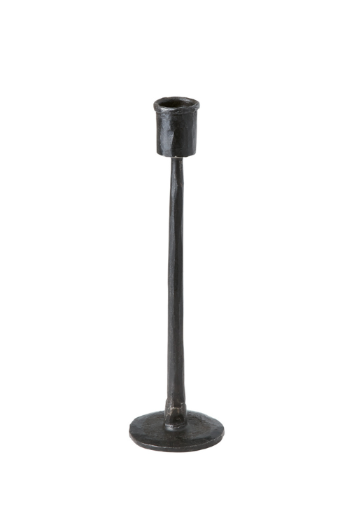 THOR handsmidd ljusstake i svart smidesjärn 25 cm