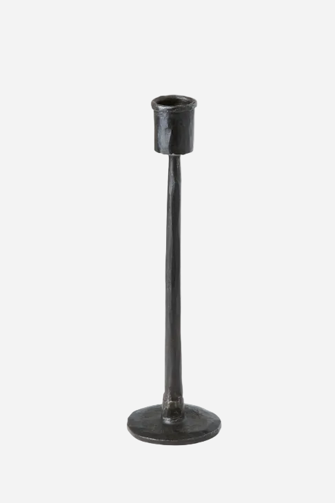 THOR handsmidd ljusstake i svart smidesjärn 25 cm