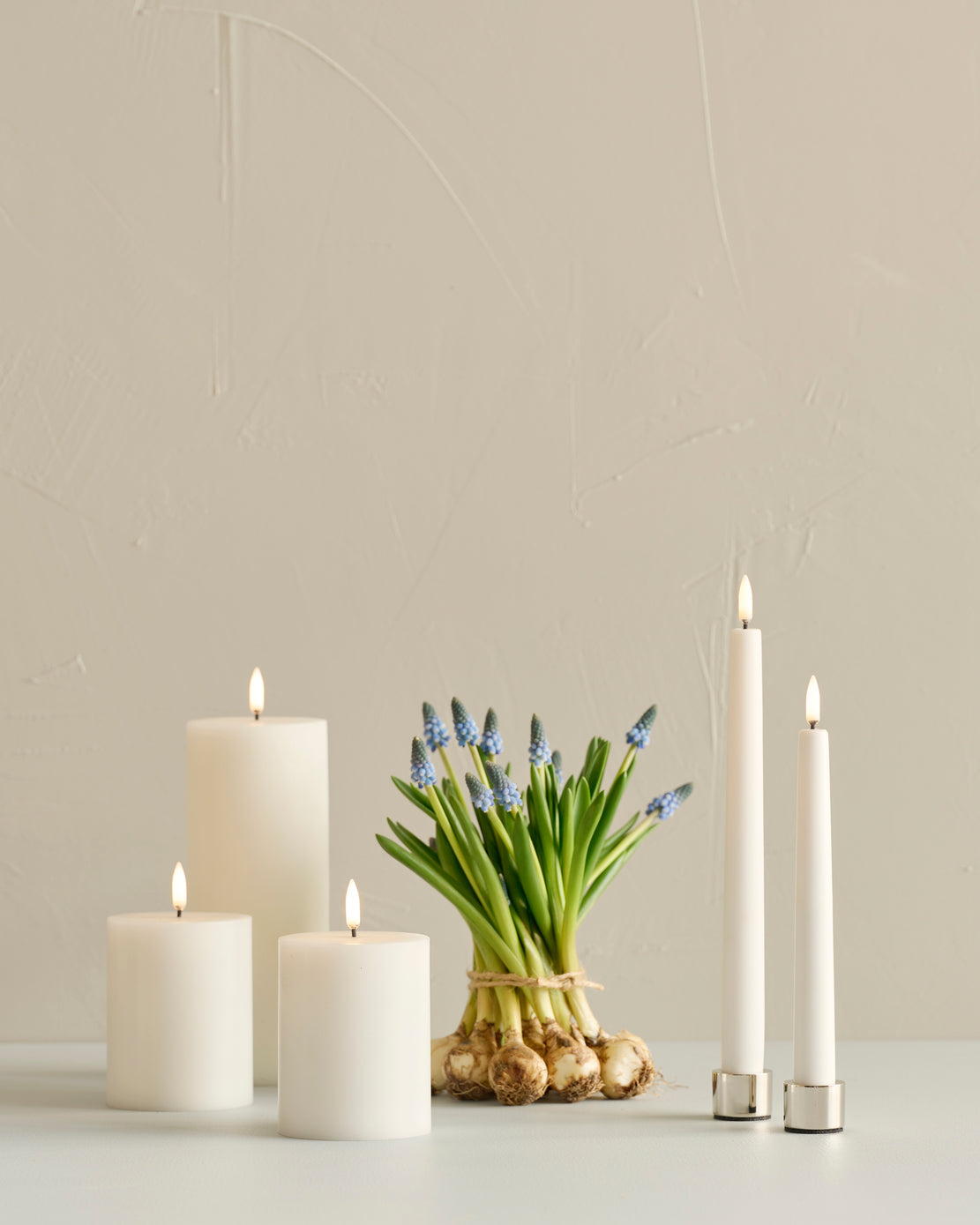 UYUNI LED-blockljus i Nordic White som stämningsbelysning inomhus