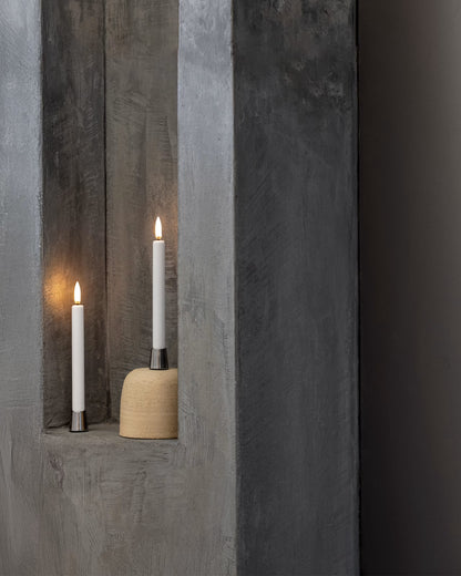 UYUNI LED-kronljus i Nordic White tända i ljusstakar