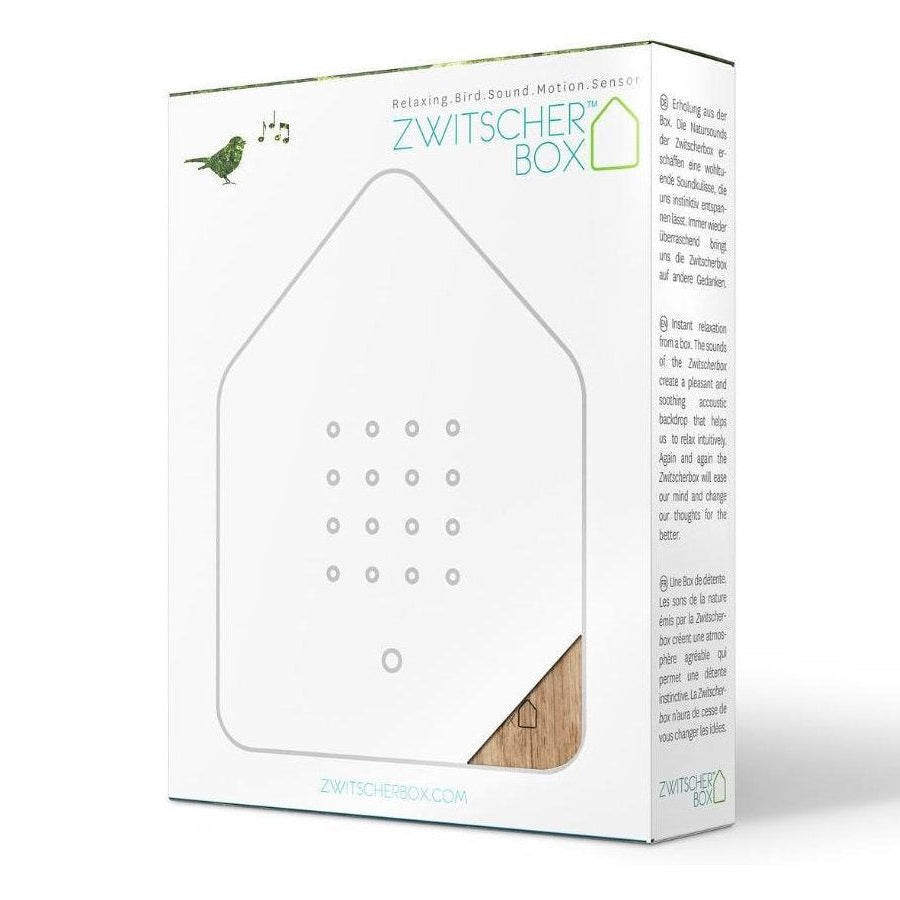 Zwitscherbox Speldosa Fågelkvitter Ek