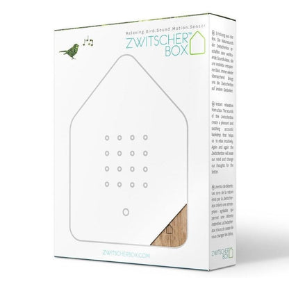 Zwitscherbox Speldosa Fågelkvitter Ek
