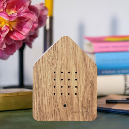 Zwitscherbox Speldosa Fågelkvitter Ek